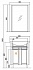 Комплект мебели для ванной комнаты Акватон Альпина 65 дуб молочный