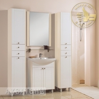 Комплект мебели для ванной комнаты Акватон Альпина 65 дуб молочный