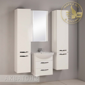 Комплект мебели для ванной комнаты Акватон Ария 50 М Белый