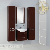 Комплект мебели для ванной комнаты Акватон Ария 50 М темно-коричневый