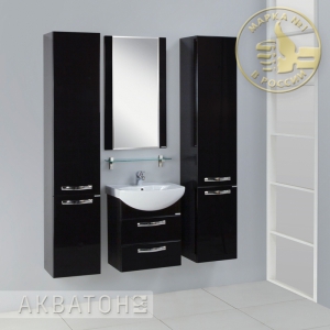 Комплект мебели для ванной комнаты Акватон Ария 50 М черный