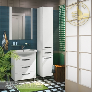 Комплект мебели для ванной комнаты Акватон Ария 65 Н Белый
