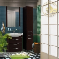 Комплект мебели для ванной комнаты Акватон Ария 65 Н темно-коричневый