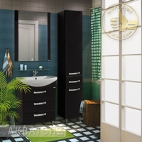 Комплект мебели для ванной комнаты Акватон Ария 65 Н черный