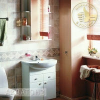 Комплект мебели для ванной комнаты Акватон Кристалл 65 белый