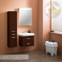 Комплект мебели для ванной комнаты Акватон Америна 60 Черный