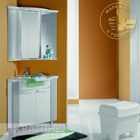 Комплект мебели для ванной комнаты Акватон Альтаир 62 бело-серый