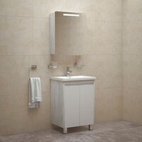 Комплект мебели для ванной комнаты COROZO Остин 60 пайн белый