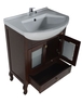 Комплект мебели для ванной комнаты ASB Woodline Флоренция-65 Витраж бук  (Массив ясеня)