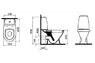 Унитаз напольный Grand 1 c бидеткой, бачок, сиденье стандарт 9763B003-1206