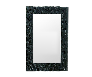 Зеркало в ванную комнату  Dubiel Vitrum Помпея Прямоугольник BLACK 65х80
