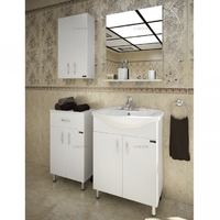 Комплект мебели для ванной комнаты СаНта Грация 60 с зеркалом Сити 60