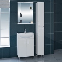 Комплект мебели для ванной комнаты СаНта Уют 55 с зеркальным шкафом Лира 55