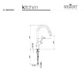 Смеситель для кухни Webert Kitchen Habitat HB940302015 Хром