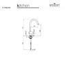 Смеситель для кухни Webert Kitchen Indo Plus IP920302015 Хром
