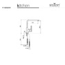 Смеситель для кухни Webert Kitchen Keo KE920302015 Хром