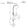 Смеситель для кухни Webert Kitchen Springy SN921402015 Хром