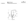 Смеситель для кухни Webert Kitchen Window WD920702015 Хром
