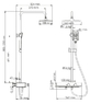 Душевая панель WasserKRAFT A11401 Thermo с термостатическим смесителем