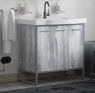 Комплект мебели COROZO Айрон 90 серый/арт
