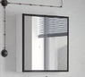 Комплект мебели для ванной комнаты COROZO Айрон 60 черный/белый