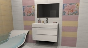 Комплект мебели для ванной комнаты Stella Polar Белинда 60 подвесная