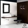 Зеркало в ванную комнату  Dubiel Vitrum Помпея Прямоугольник BLACK 80х90