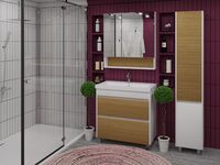 Комплект мебели для ванной комнаты Stella Polar Диана 60 белая
