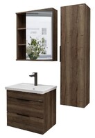 Комплект мебели для ванной комнаты GROSSMAN ФОРТА-60 Темный дуб галифакс