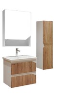 Комплект мебели для ванной комнаты GROSSMAN ИНЛАЙН-60 Белая/дуб сонома