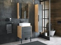 Комплект мебели для ванной комнаты COROZO Инди 60 дуб канзас