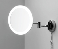 Зеркало в ванную комнату WasserKRAFT K-1004 с LED-подсветкой, 3-х кратным увеличением