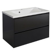 Комплект мебели для ванной комнаты Stella Polar Калипсо 65 лакобель черный