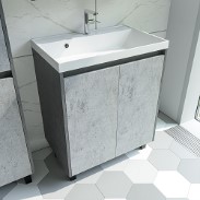 Комплект мебели для ванной комнаты Stella Polar Кибела 60 цемент