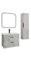 Комплект мебели для ванной комнаты GROSSMAN КРОСС-65 Бетон