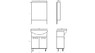 Комплект мебели для ванной комнаты АСБ мебель Мираж 65