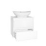 Комплект мебели для ванной комнаты Style line Монако 60 осина бел /бел лакобель PLUS подвесная