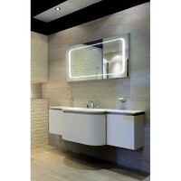 Зеркало в ванную комнату Cerutti SPA Пьемонт 80x60 CT8944 универсальное с LED подсветкой и выключателем