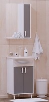 Комплект мебели для ванной комнаты COROZO Колор 50 серая