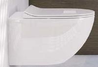 Унитаз подвесной 7748B003-6115 Sento подвесной безободковый унитаз, цвет белый сидение Slim с системой микролифт