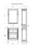 Комплект мебели для ванной комнаты ASB Woodline Римини Nuovo-60 антикварный орех (Массив ясеня)  