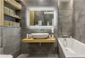 Зеркало в ванную комнату Cerutti SPA Сицилия 70x80 CT8946 универсальное с LED подсветкой и выключателем