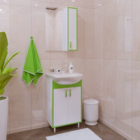 Комплект мебели для ванной комнаты COROZO Спектр 50 зеленая