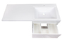 Комплект мебели Style line Даллас 120 (3 ящ.) Люкс белая PLUS