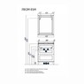 Комплект мебели для ванной комнаты Акватон ЛЕОН 65Н (дуб белый)