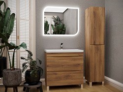 Комплект мебели для ванной комнаты Stella Polar Урсула 60 Люкс рустик соломенный