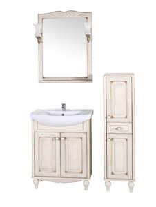 Комплект мебели для ванной комнаты ASB Woodline Верона 65 (Массив ясеня)  