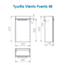 Комплект мебели для ванной комнаты Alvaro Banos Viento puerta 40